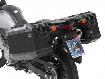 H&B Xplorer CutOut Alu-Koffer-Träger-Sets - SUZUKI V-STROM 650 ABS ab 2012 (L2) / XT bis 2016